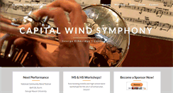 Desktop Screenshot of capitalwindsymphony.org