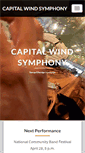 Mobile Screenshot of capitalwindsymphony.org
